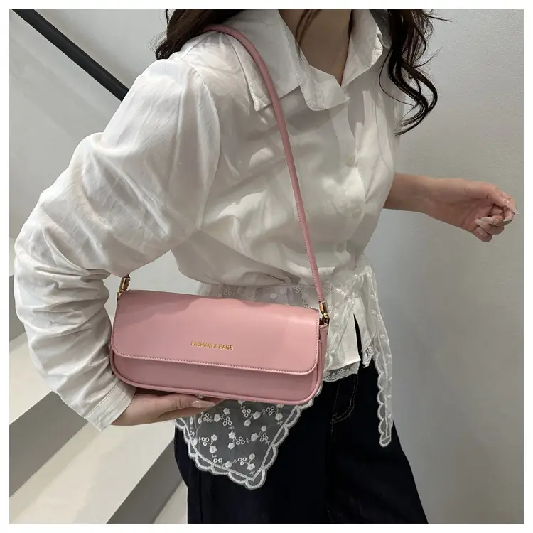 Women's 2025 Spring Shoulder Bags Black Pink White Brown — feature 21