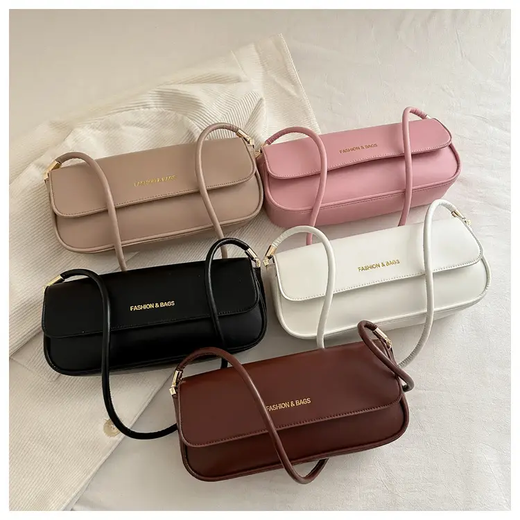 Women's 2025 Spring Shoulder Bags Black Pink White Brown — feature 33