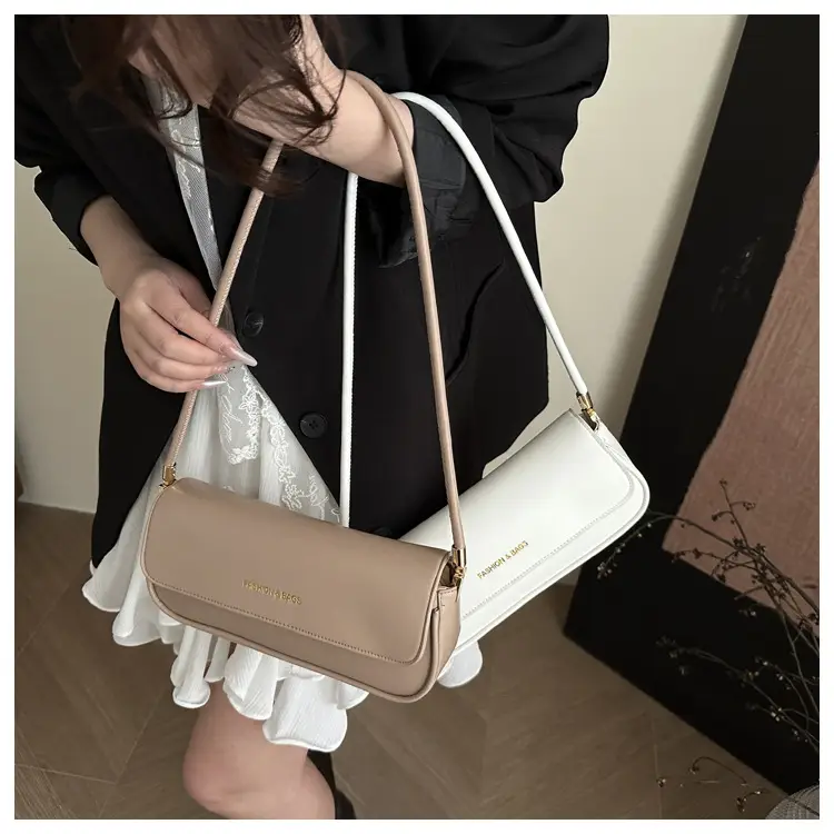 Women's 2025 Spring Shoulder Bags Black Pink White Brown — feature 34