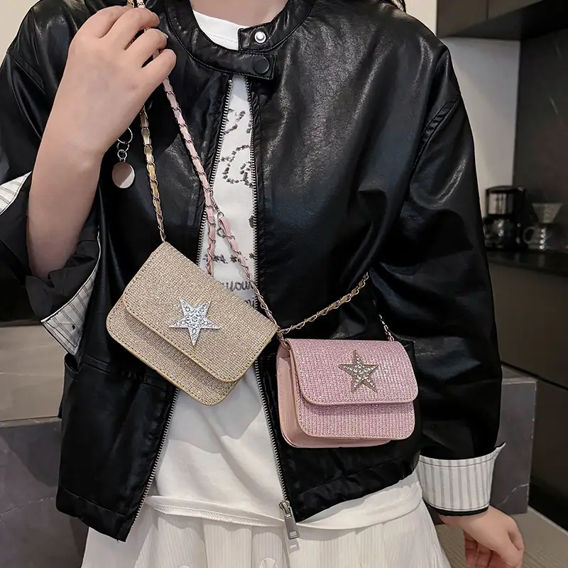 Silver Star Diamond Crossbody Bag for Women - Image 7