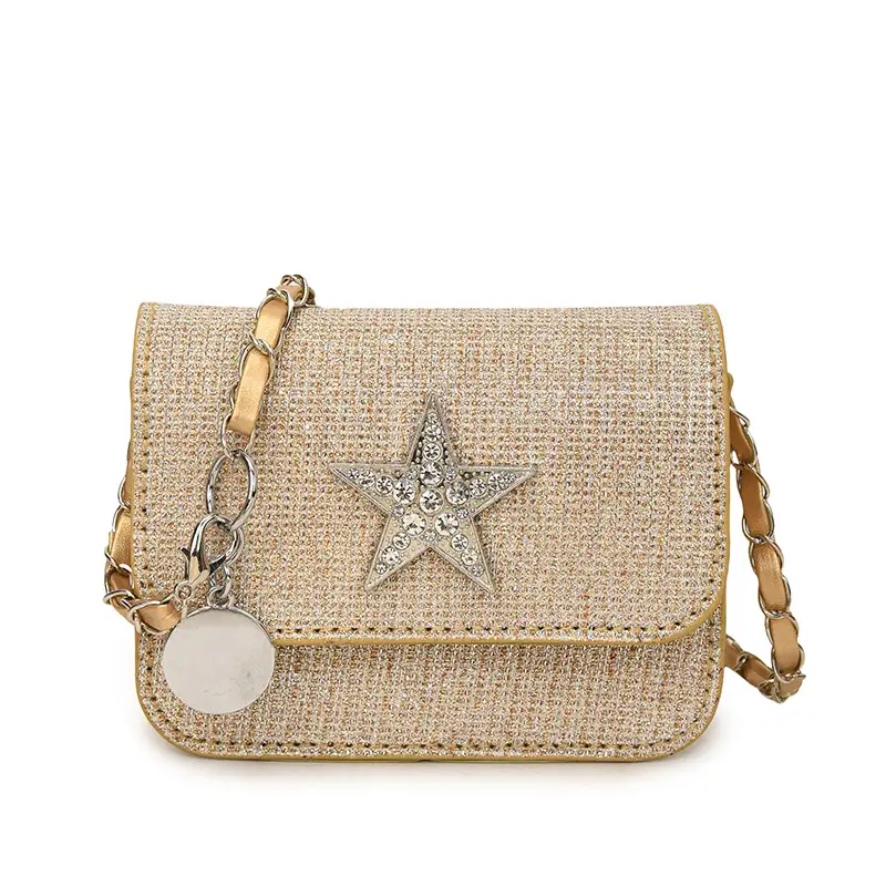 Silver Star Diamond Crossbody Bag for Women - Image 9