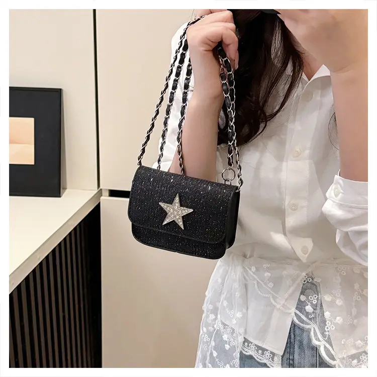 Silver Star Diamond Crossbody Bag for Women — feature 19