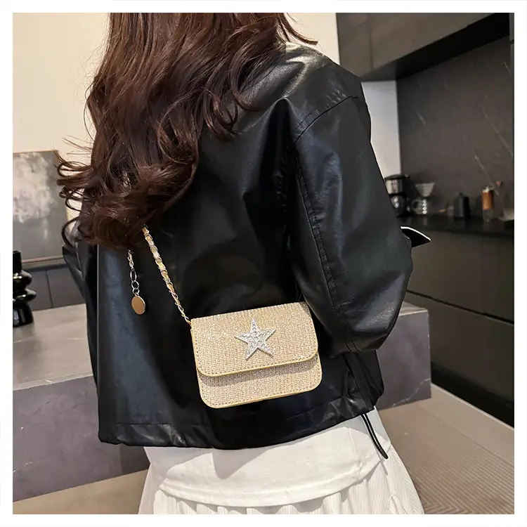 Silver Star Diamond Crossbody Bag for Women — feature 21