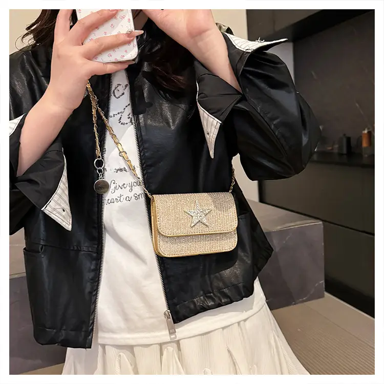 Silver Star Diamond Crossbody Bag for Women — feature 22