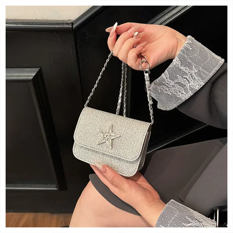 Silver Star Diamond Crossbody Bag for Women — feature 31