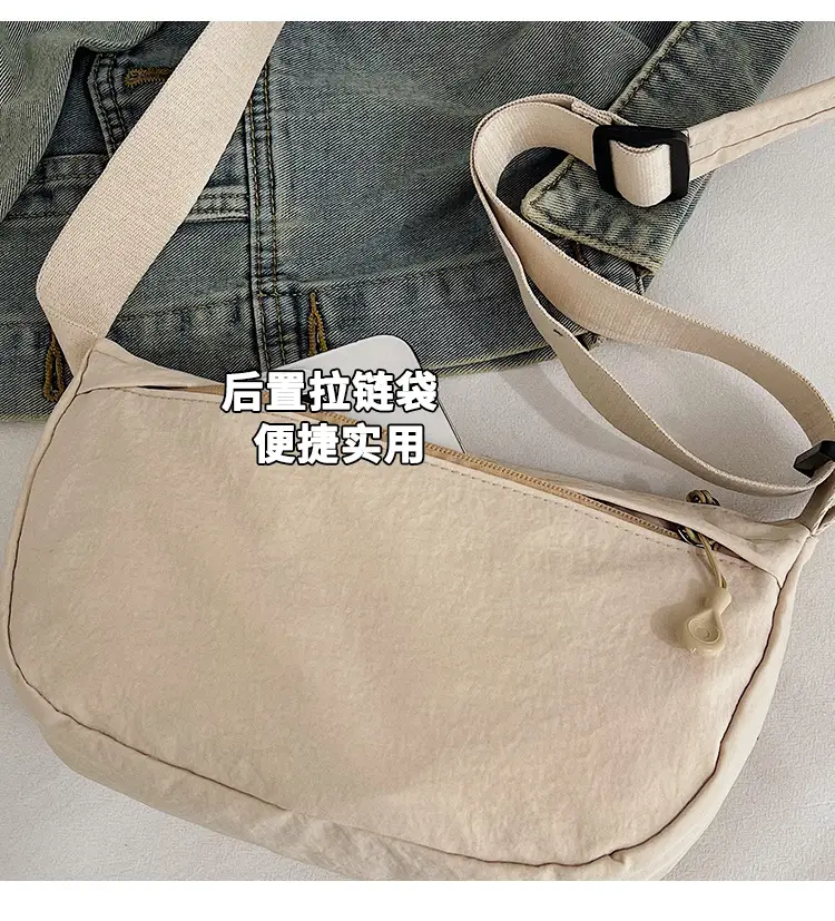 Women's Black Crossbody Bag 2025 Lightweight Wide Strap — feature 29