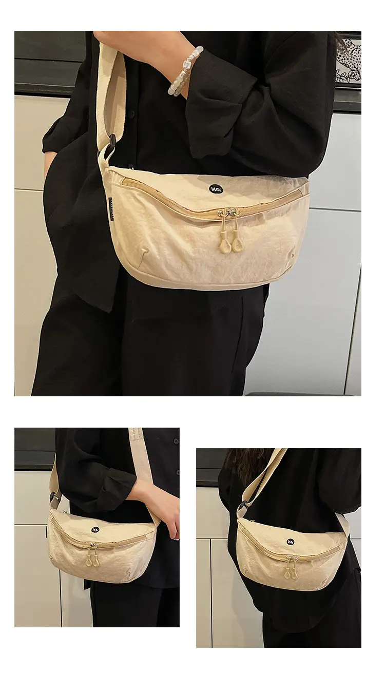 Women's Black Crossbody Bag 2025 Lightweight Wide Strap — feature 38