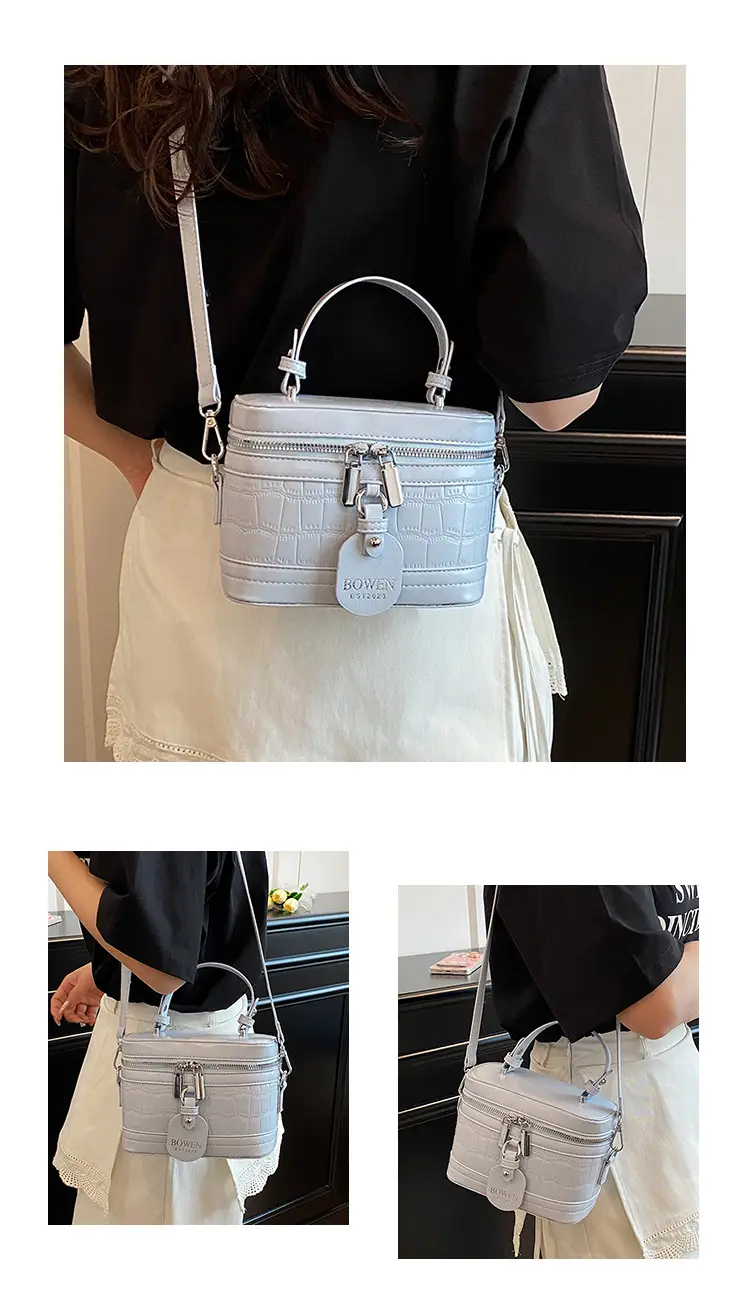 Chanel-Style Brown White Crossbody Bag for Women 2026 — feature 12