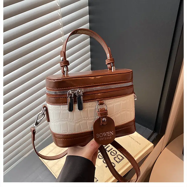 Chanel-Style Brown White Crossbody Bag for Women 2026 — feature 16