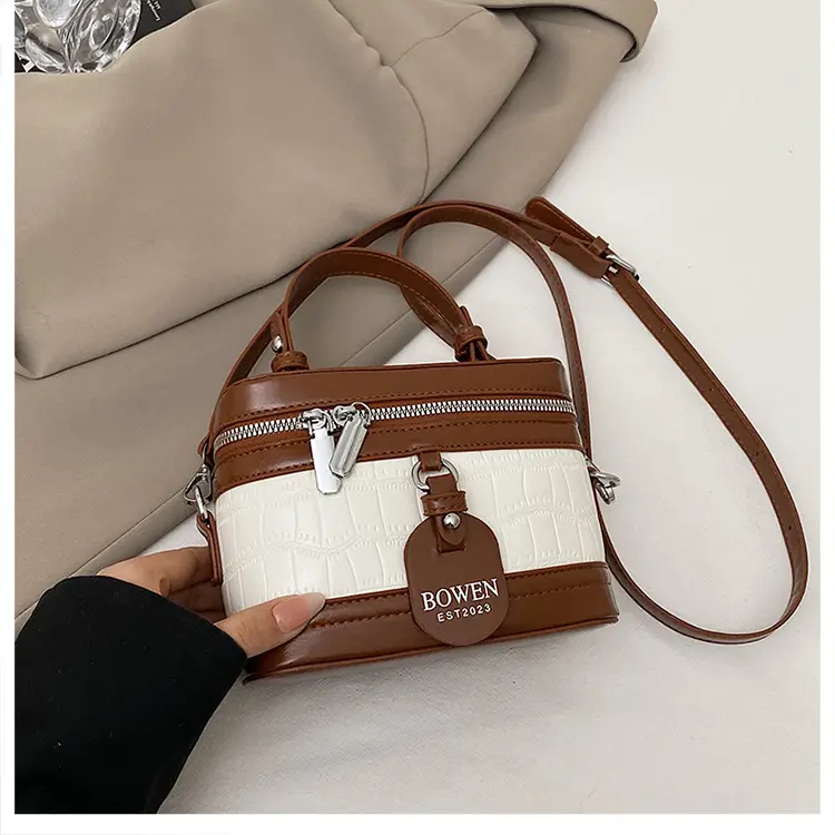 Chanel-Style Brown White Crossbody Bag for Women 2026 — feature 22