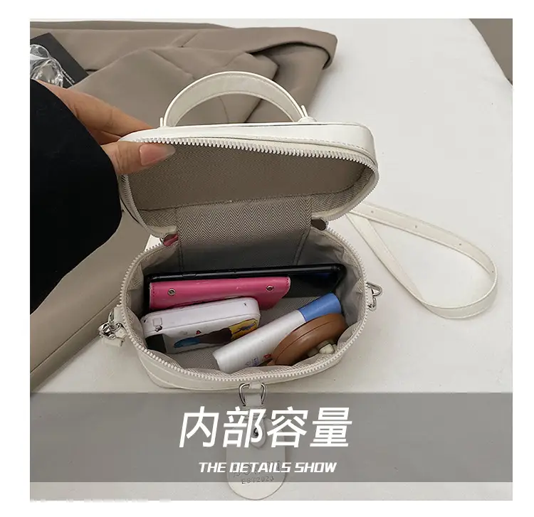 Chanel-Style Brown White Crossbody Bag for Women 2026 — feature 3