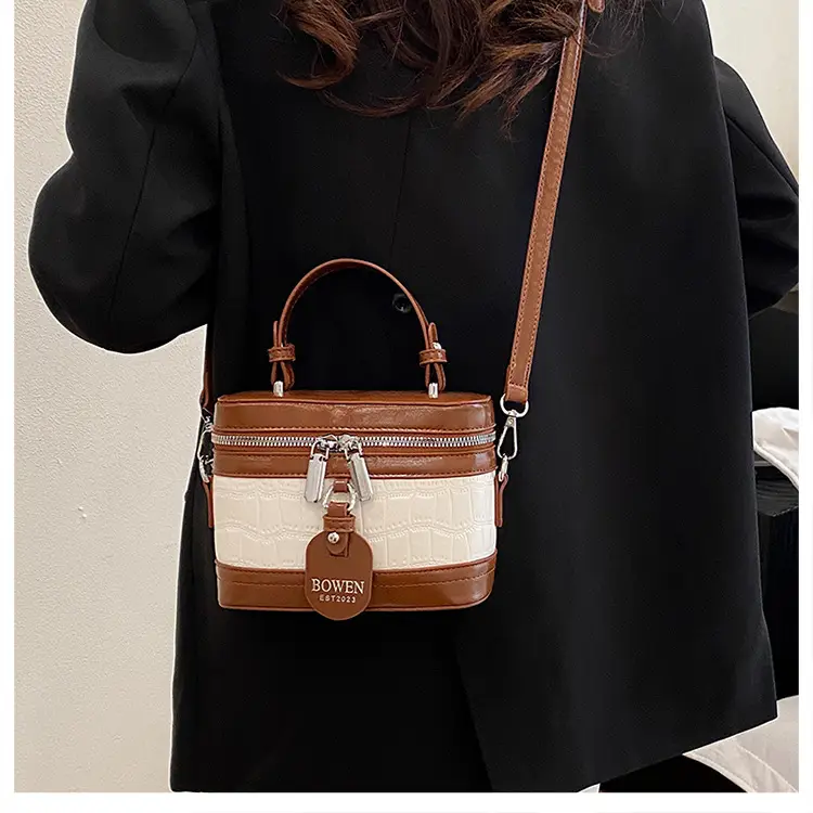 Chanel-Style Brown White Crossbody Bag for Women 2026 — feature 30