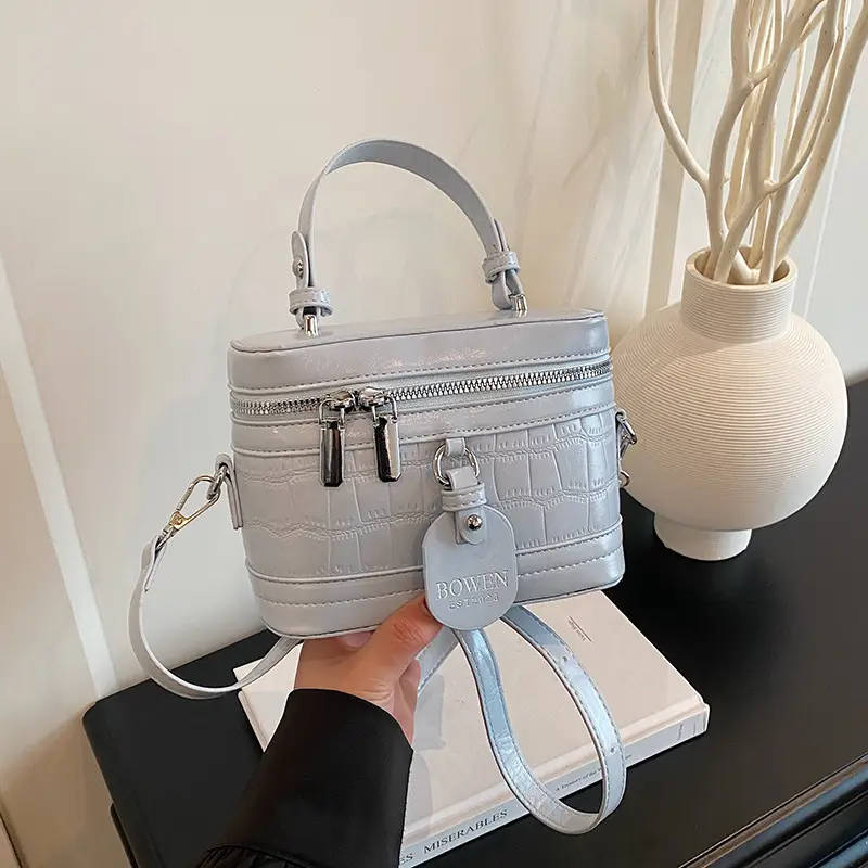 Chanel-Style Brown White Crossbody Bag for Women 2026