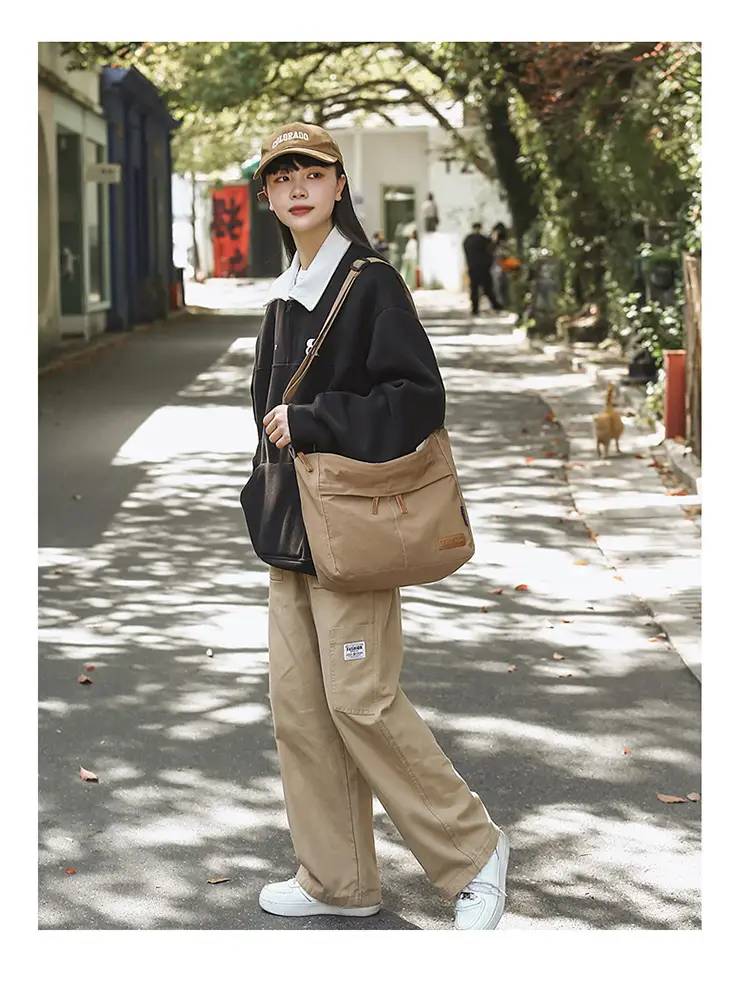 Japanese Style Crossbody Bag for Women Large Capacity Messenger Bag — feature 10
