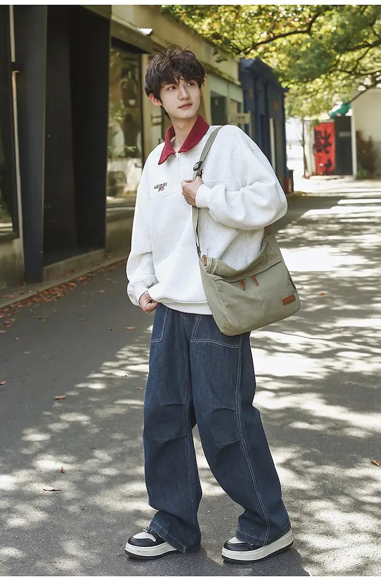 Japanese Style Crossbody Bag for Women Large Capacity Messenger Bag — feature 19