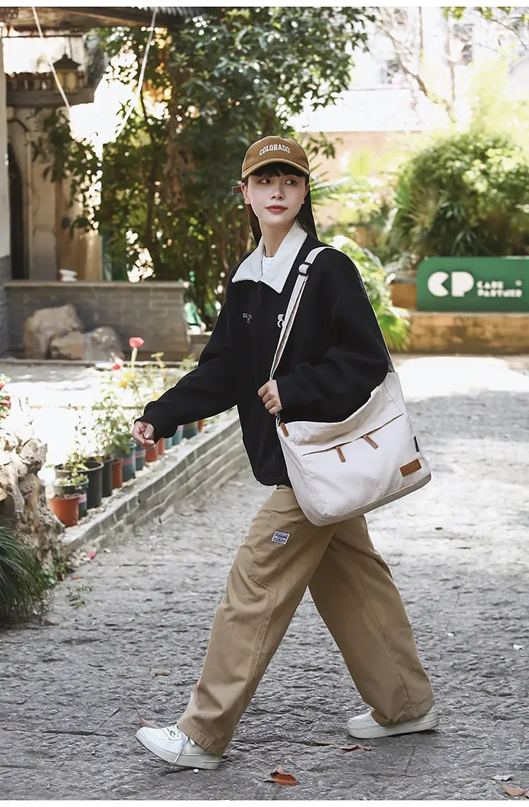 Japanese Style Crossbody Bag for Women Large Capacity Messenger Bag — feature 29