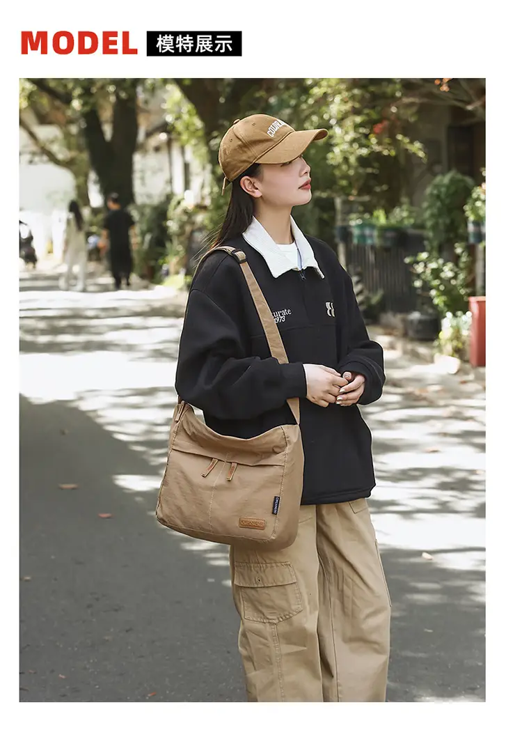 Japanese Style Crossbody Bag for Women Large Capacity Messenger Bag — feature 6