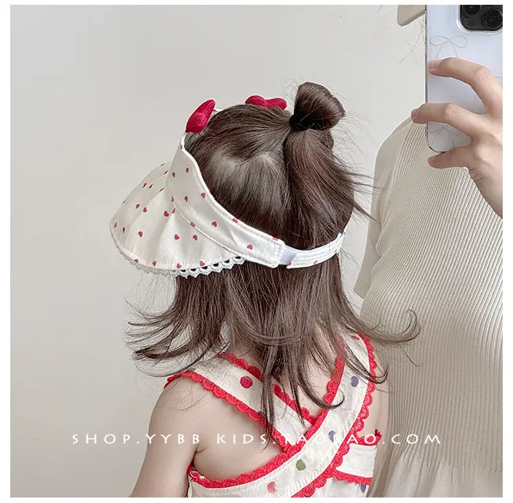 Baby Sun Hat with Red Bow for Girls — feature 4