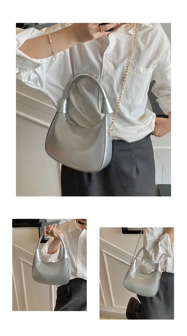 Silver Neoprene Shoulder Bag for Women 2025 — feature 25