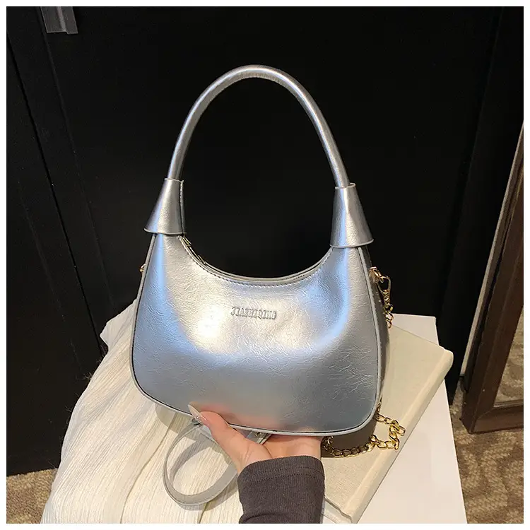 Silver Neoprene Shoulder Bag for Women 2025 — feature 35