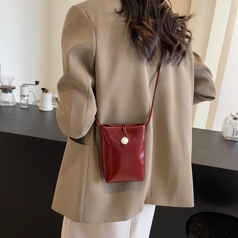 Red Mini Phone Bag for Women 2025
