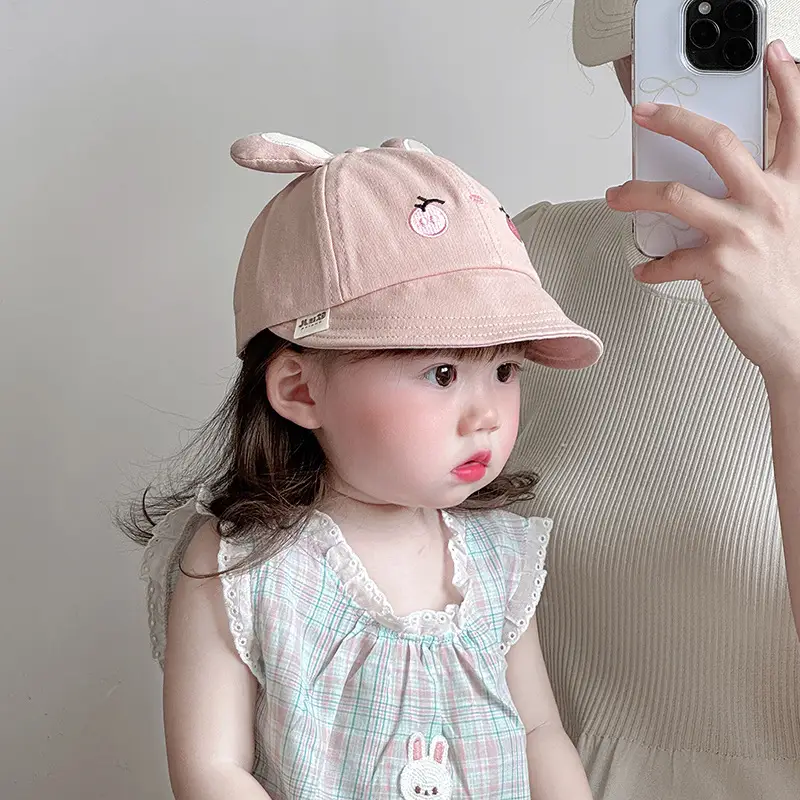 Cute Cartoon Sunshade Cap for Girls Spring Autumn - Image 5