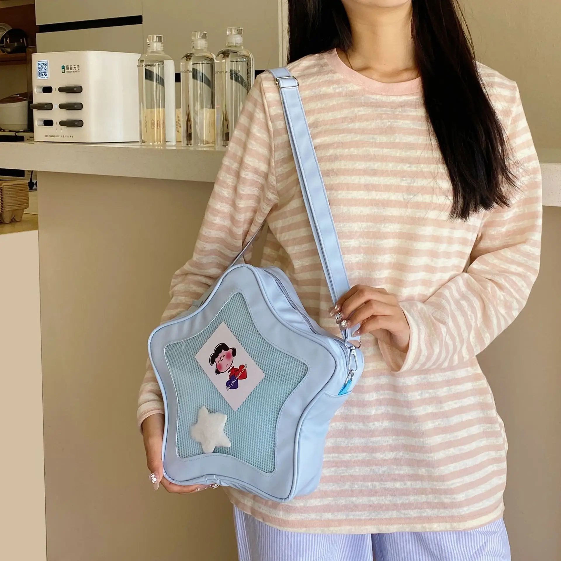 Transparent Star Shoulder Bag 2025 Cute Korean Design - Image 6