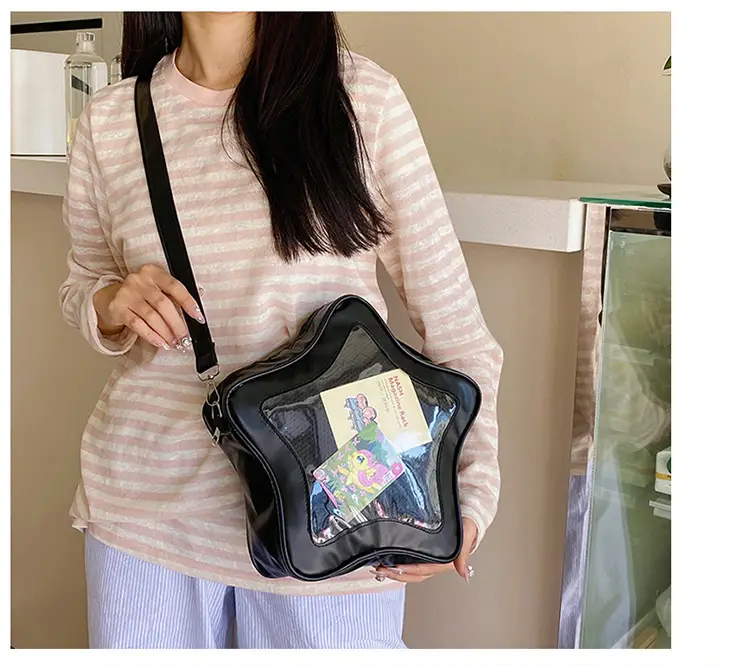 Transparent Star Shoulder Bag 2025 Cute Korean Design — feature 5