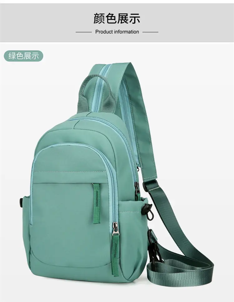 Men's Black Nylon Mini Backpack Lightweight Double-Use — feature 13