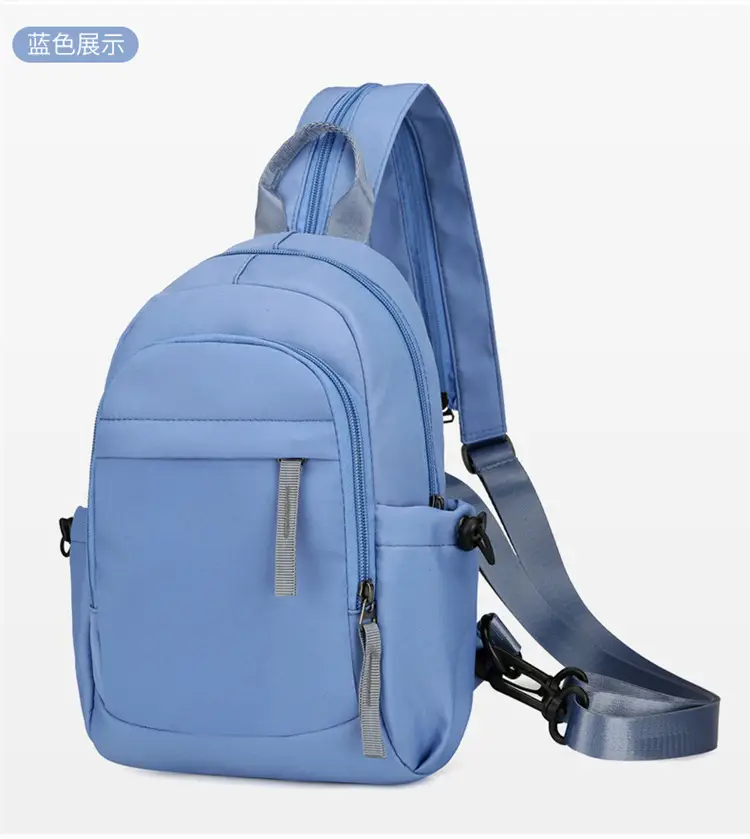 Men's Black Nylon Mini Backpack Lightweight Double-Use — feature 14