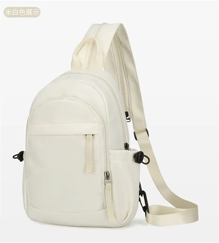Men's Black Nylon Mini Backpack Lightweight Double-Use — feature 15