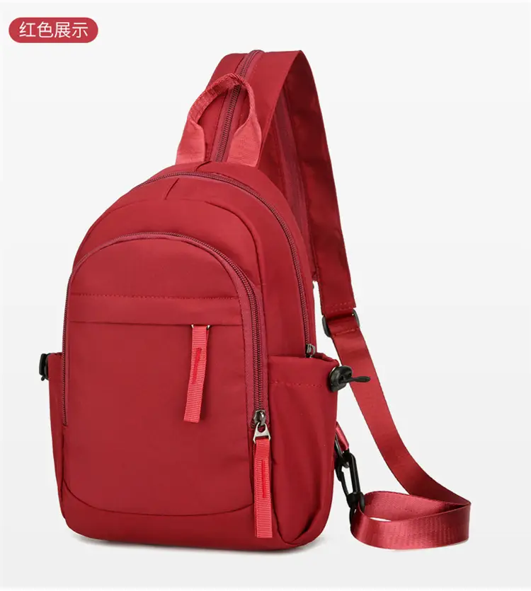 Men's Black Nylon Mini Backpack Lightweight Double-Use — feature 16