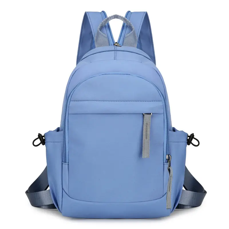 Men's Black Nylon Mini Backpack Lightweight Double-Use - Image 2