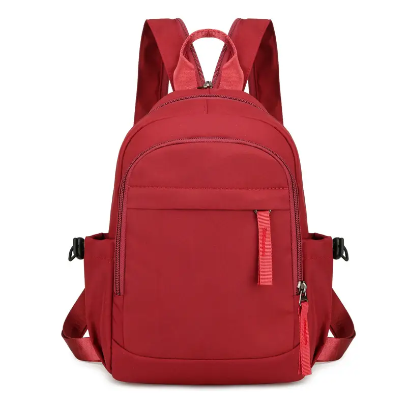 Men's Black Nylon Mini Backpack Lightweight Double-Use - Image 4