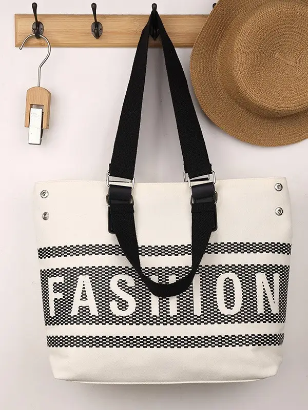 2025 Spring Tote Bag Large Capacity Casual Vacation Shoulder Tote - Image 9