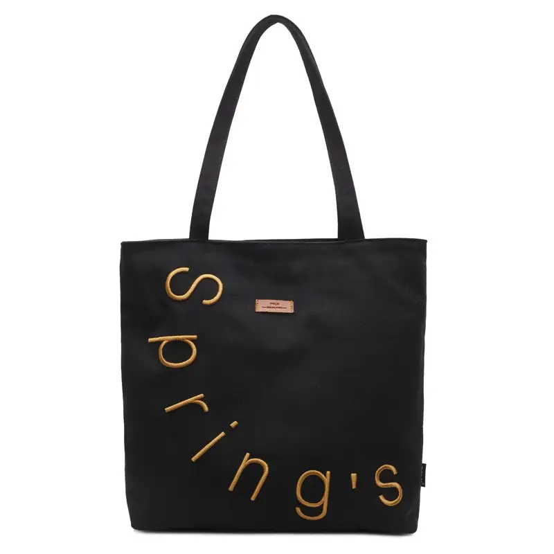 Women Canvas Tote Bag Spring Summer New Ruiying Large Capacity - Image 8