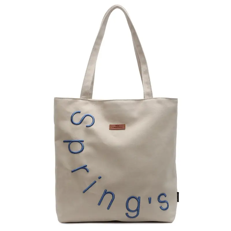 Women Canvas Tote Bag Spring Summer New Ruiying Large Capacity - Image 3