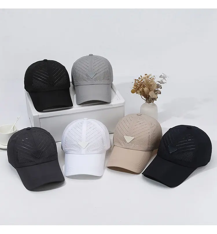 Black Mesh Baseball Cap for Men Outdoor Travel Hiking — feature 11