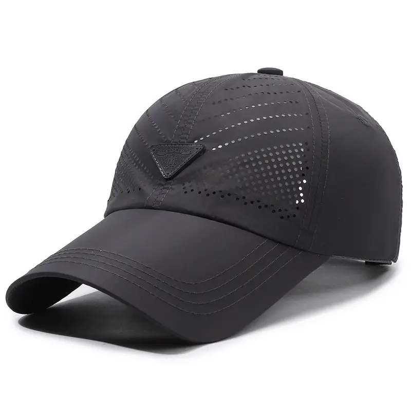 Black Mesh Baseball Cap for Men Outdoor Travel Hiking