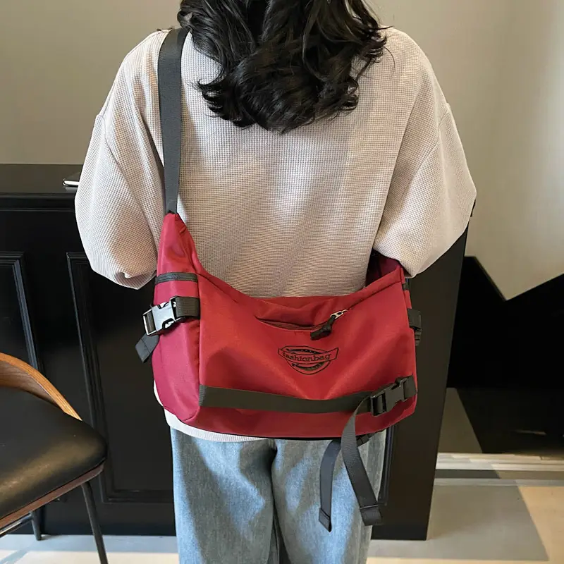 Red Crossbody Bag for Women Outdoor Travel Messenger Bag - Image 6