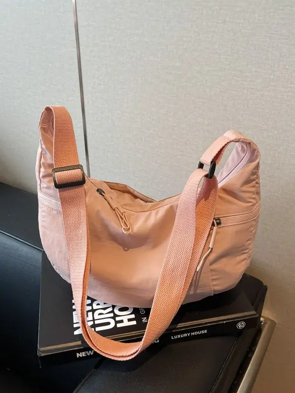 Women's Pink Crossbody Bag with Shoulder Strap - Image 7