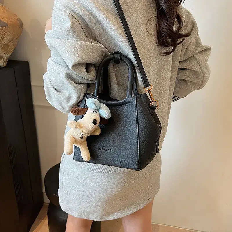 Women's Light Blue Hand-Carrying Bucket Bag 2025 Spring Summer - Image 7