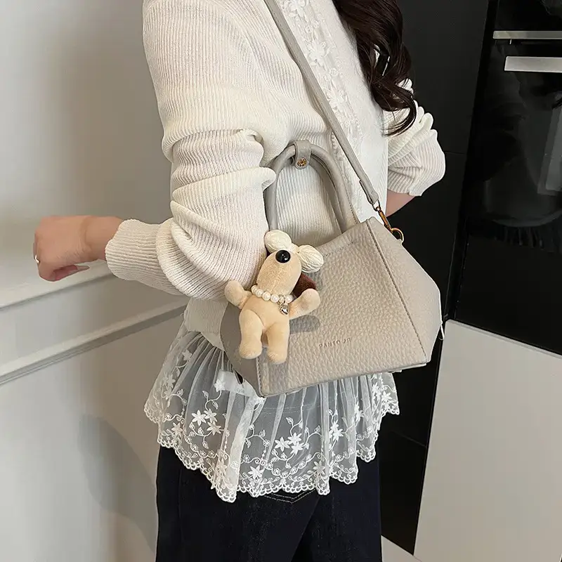 Women's Light Blue Hand-Carrying Bucket Bag 2025 Spring Summer - Image 9
