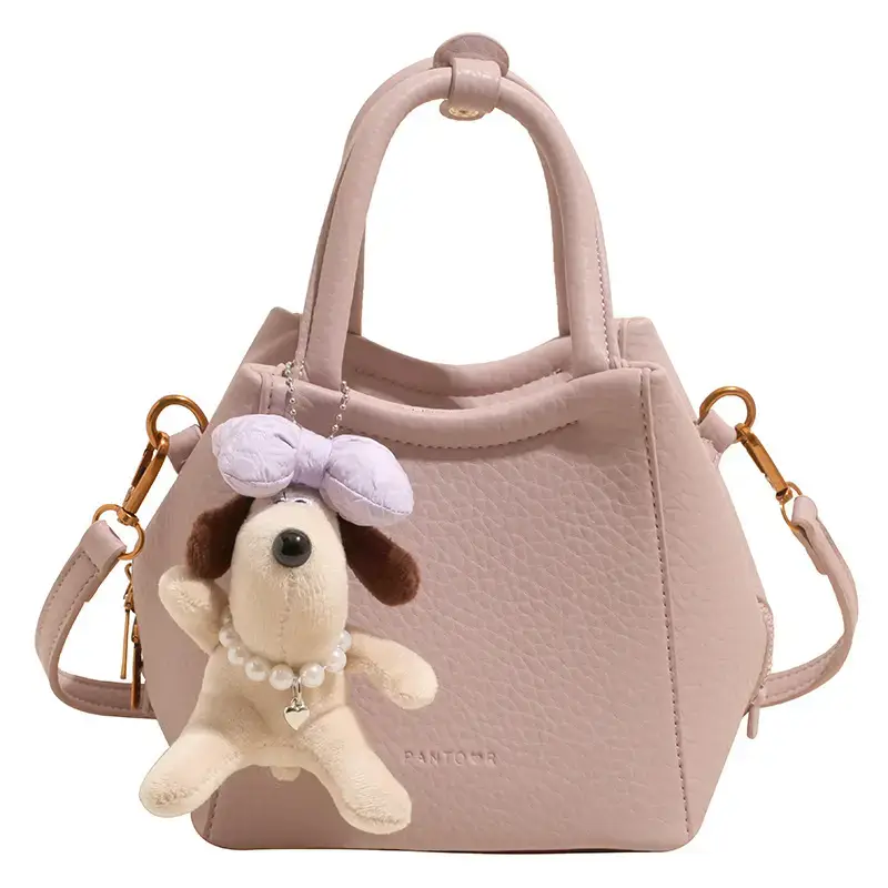Women's Light Blue Hand-Carrying Bucket Bag 2025 Spring Summer - Image 2