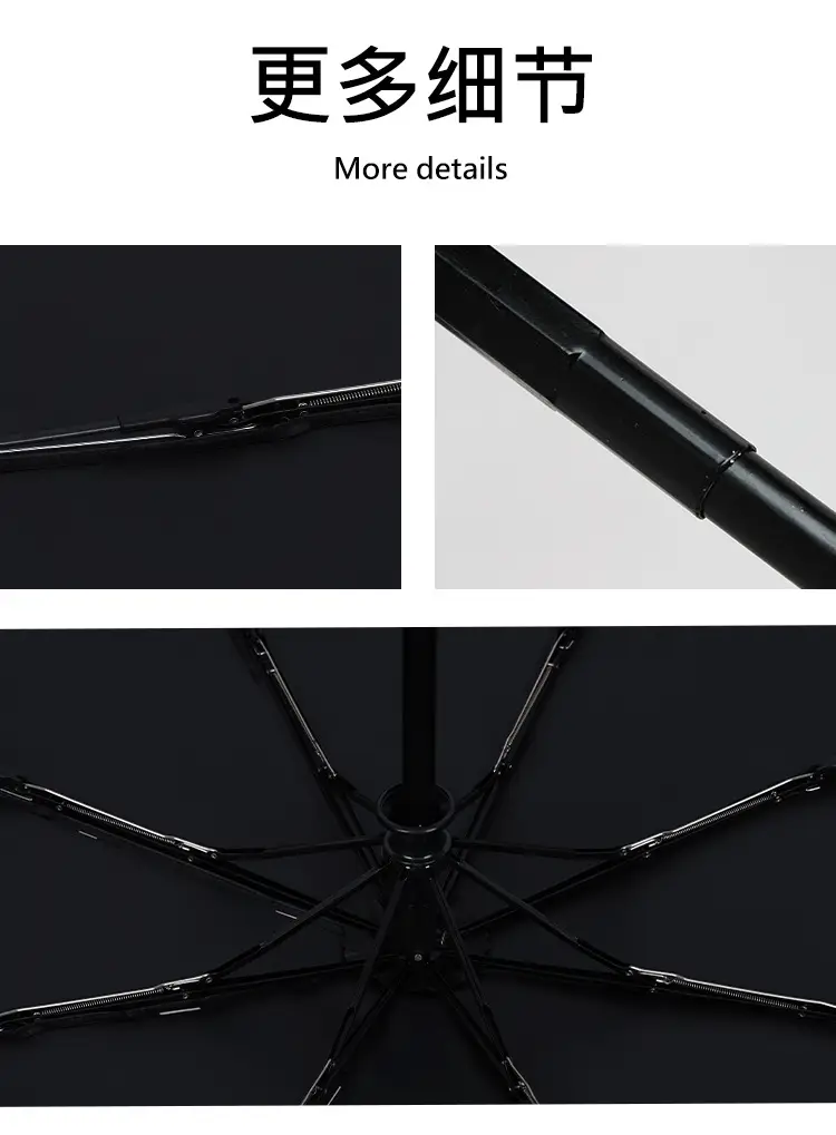 Women's Pink Manual Umbrella 360° Rain Sun — feature 11