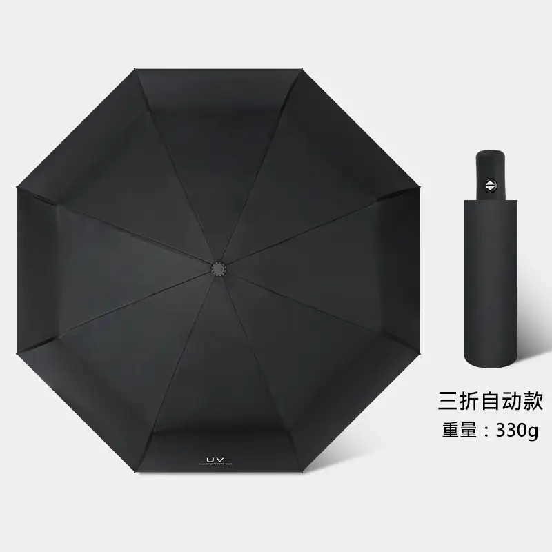 Women's Pink Manual Umbrella 360° Rain Sun - Image 3
