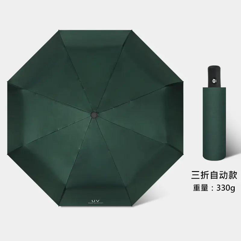 Women's Pink Manual Umbrella 360° Rain Sun - Image 4