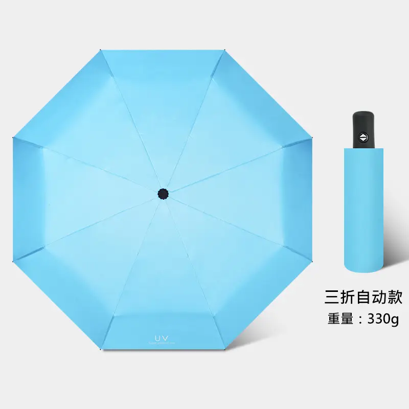 Women's Pink Manual Umbrella 360° Rain Sun - Image 6
