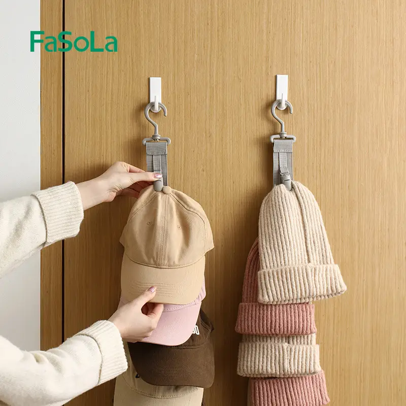 FaSoLa Multi-Cap Hat Hanging Rack for Home Decor - Image 5