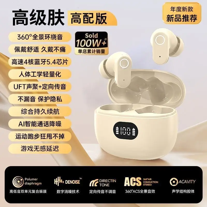 2025 New Wireless Earbuds Bluetooth 5.3 Ultra Sound Noise Reduction